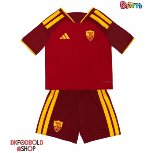 AS Roma Santiago Castro #9 Hjemmebanesæt Børn 2026-27 Kort ærmer (+ korte bukser)